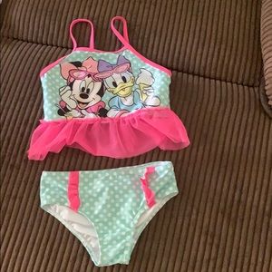 4T girl Minnie Mouse bikini (2 piece) 💗💜